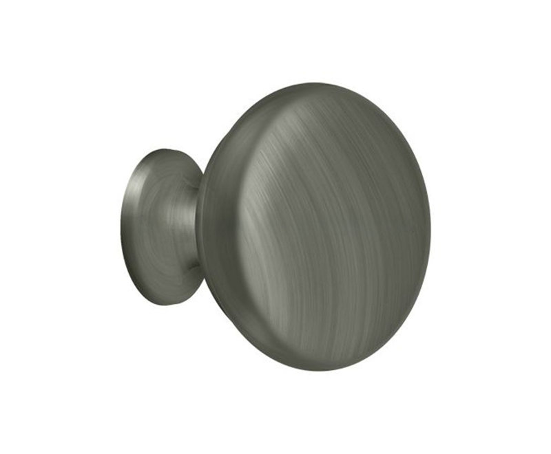Mushroom Knob, Antique Nickel