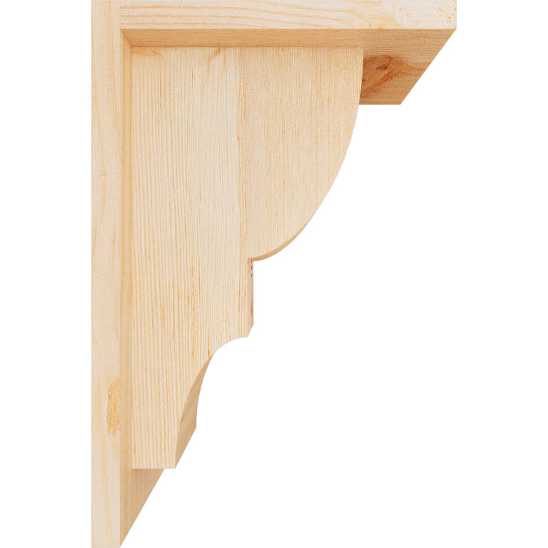 Corbeau Ridgewood avec contre-plaque, H 12 po x l 5,5 po x P 8 po, Sapin de Douglas, Lisse