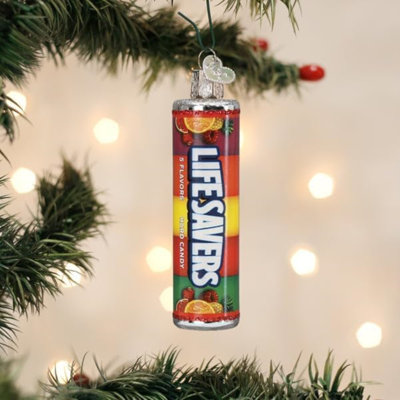 Old World Christmas Glass Ornament, Lifesavers