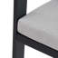 Tabourets de bar d'extérieur Elko, structure en fer durable avec coussins confortables en oléfine, ensemble de 2