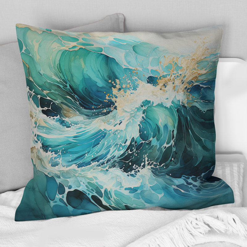 Coussin Oceanic Collage III - Abstract Collages