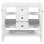 Base de meuble-lavabo autoportante de 35,86 po Monahon uniquement en blanc