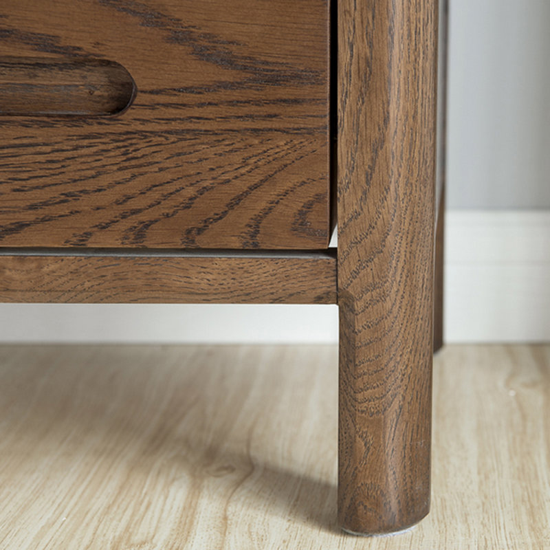 Mulcahy 45cm W Solid Wood Bedside Table