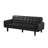 74.4'' Faux Leather Square Arm Sofa Bed-1973282090-1983379835