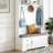 Hall Tree with Sliding Doors