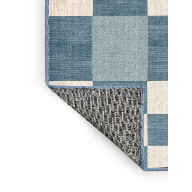 Machine Washable Botanical Area Rug, Round 6'