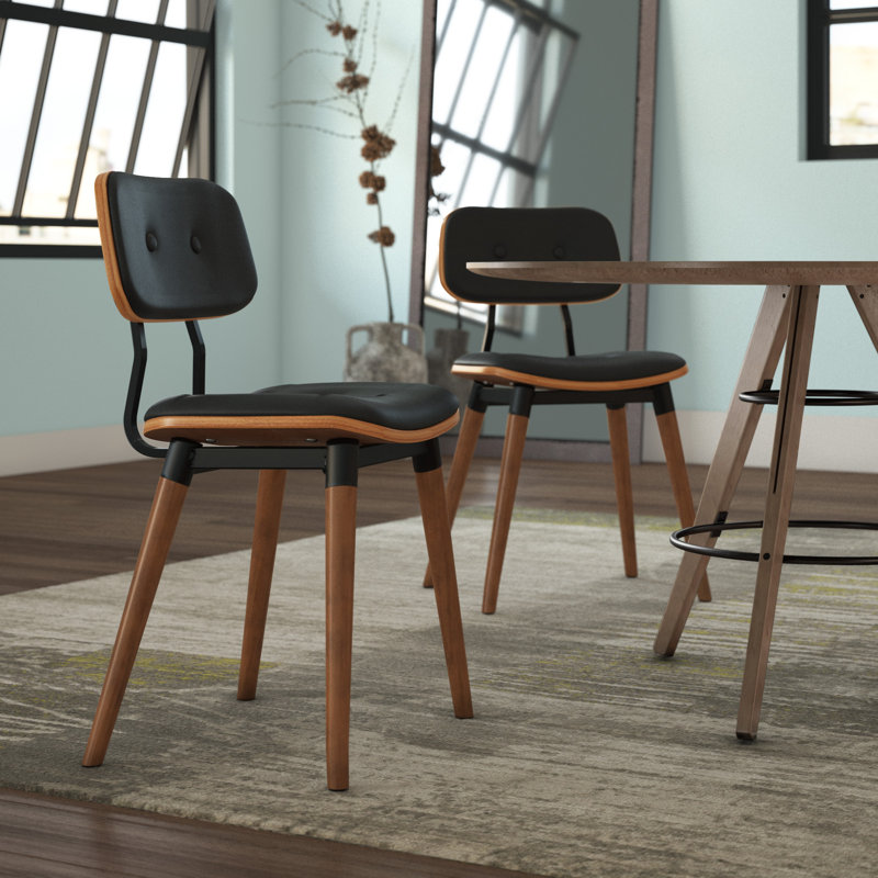 Gerhart Upholstered Dining Chair, Black