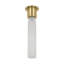 Kelly Wearstler Volver 1-light Small Ceiling Flush Mount in Bronze with Clear Etched Glass shade-604665868-604665865