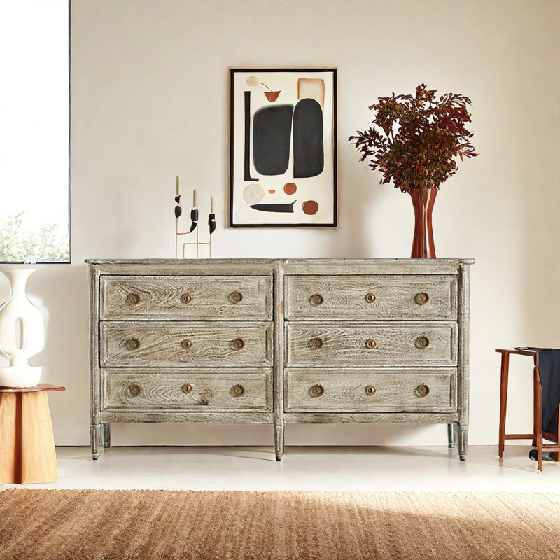 Classical Simple Practical Accent Cabinet 61.1'' Sideboard, Beige