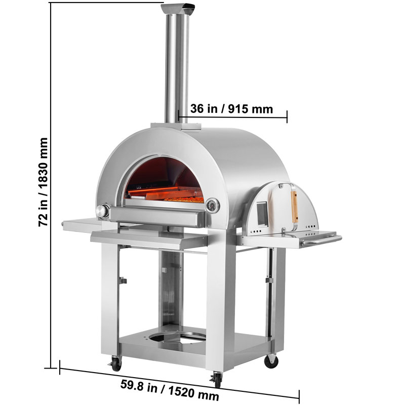 VEVOR Stainless Steel Free Standing Pizza Oven