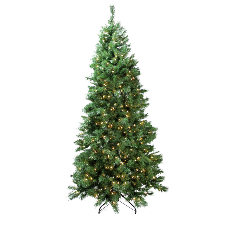 Arbre de Noël artificiel pin 7 pi avec lumières DEL multicolores