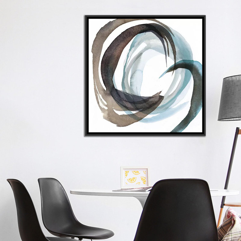 «Overture I», impression sur toile, H 18 po x l 18 po x P 1,5 po, Toile avec cadre noir, Pas de tapis
