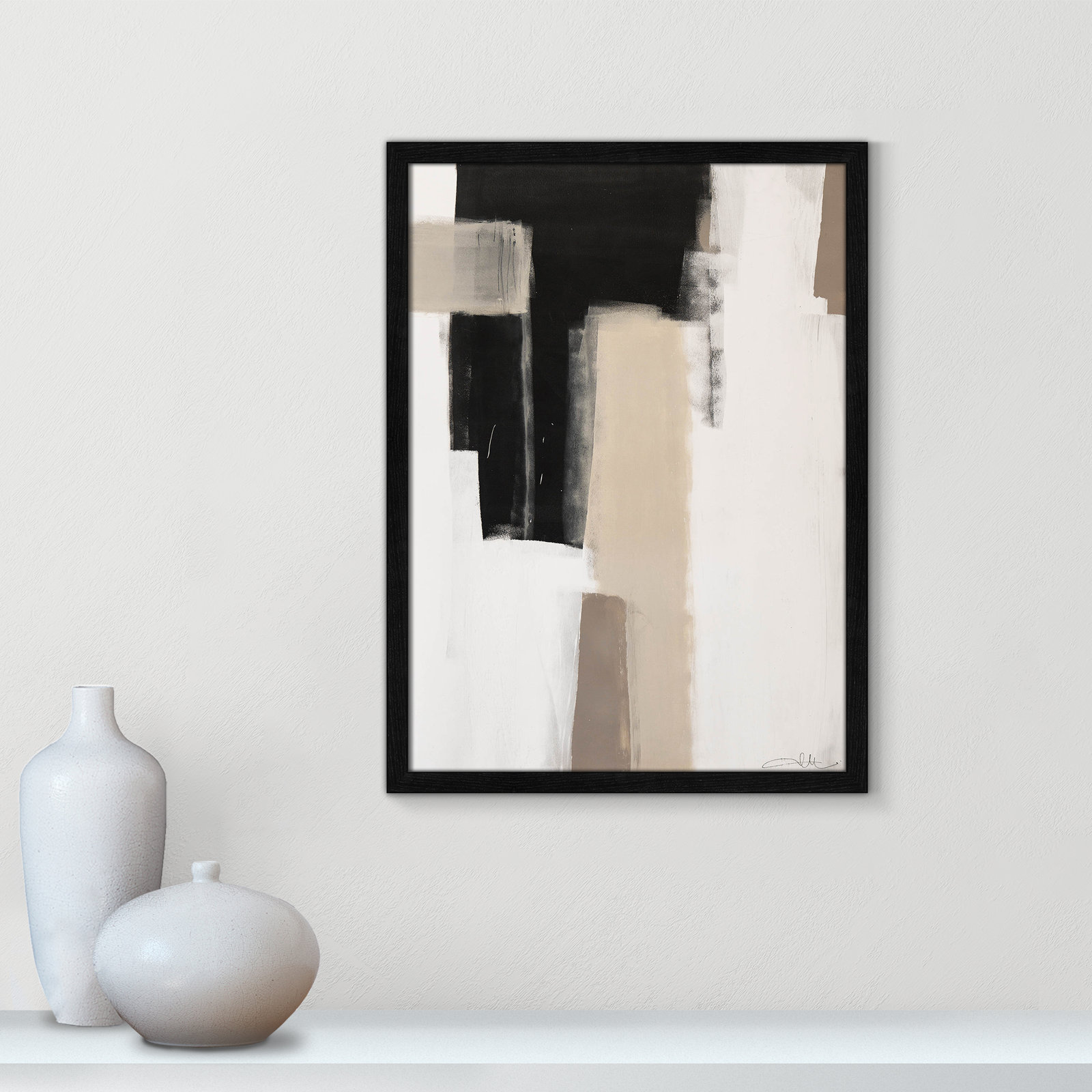Earth Scapes I Print, 23" H x 17" W x 1.25" D, Black Slim Unmatted Picture Framed