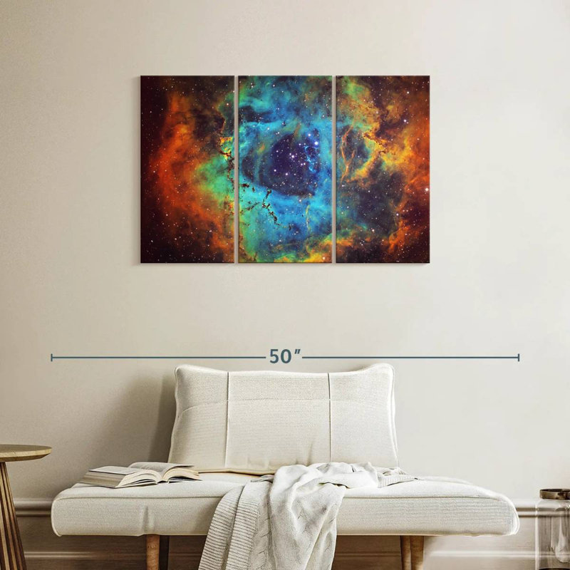 Oberle Cosmic Rosette Nebula, 24" H x 38" W