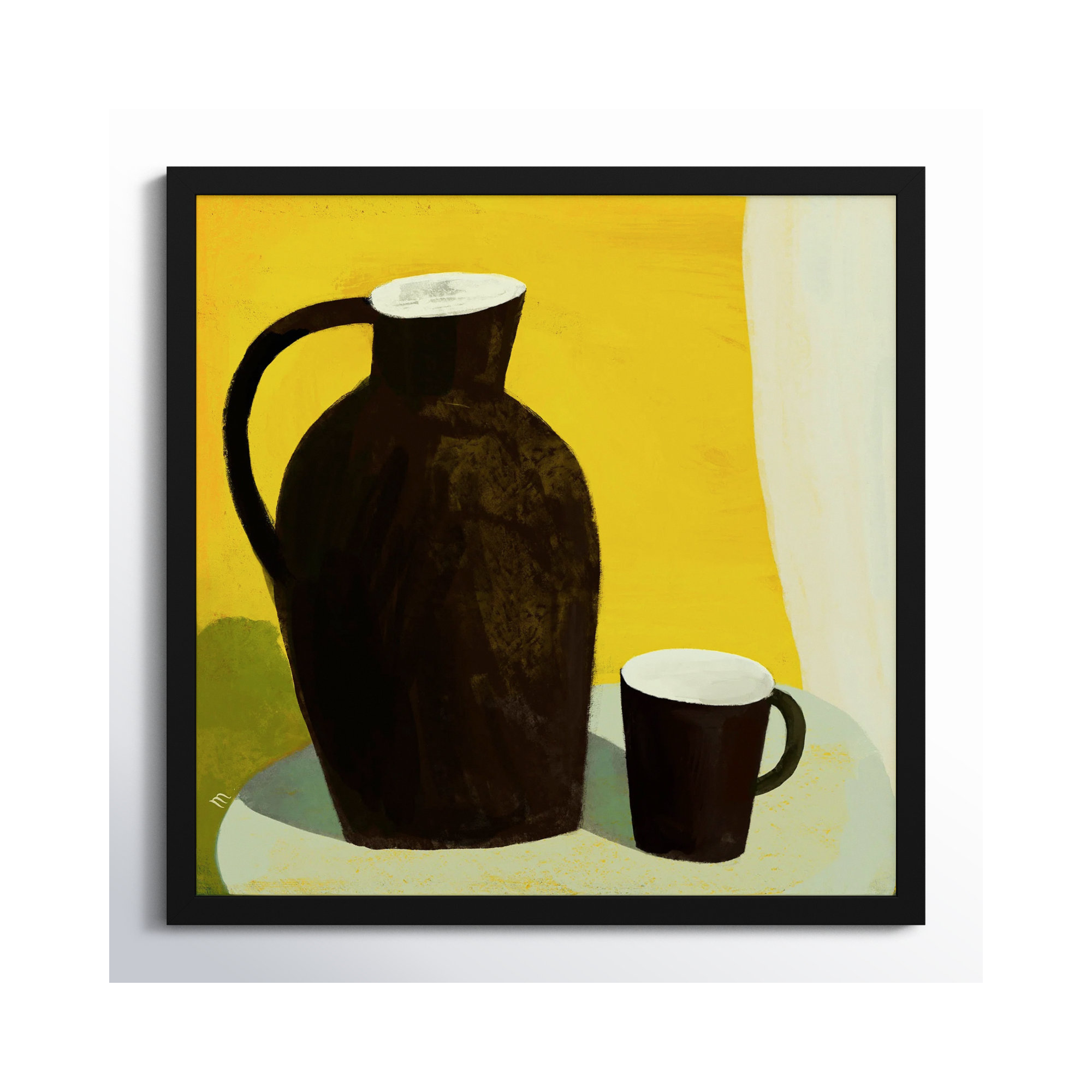 The Yellow Room by StudioM, Black, 30" H x 30" W x 1.25" D