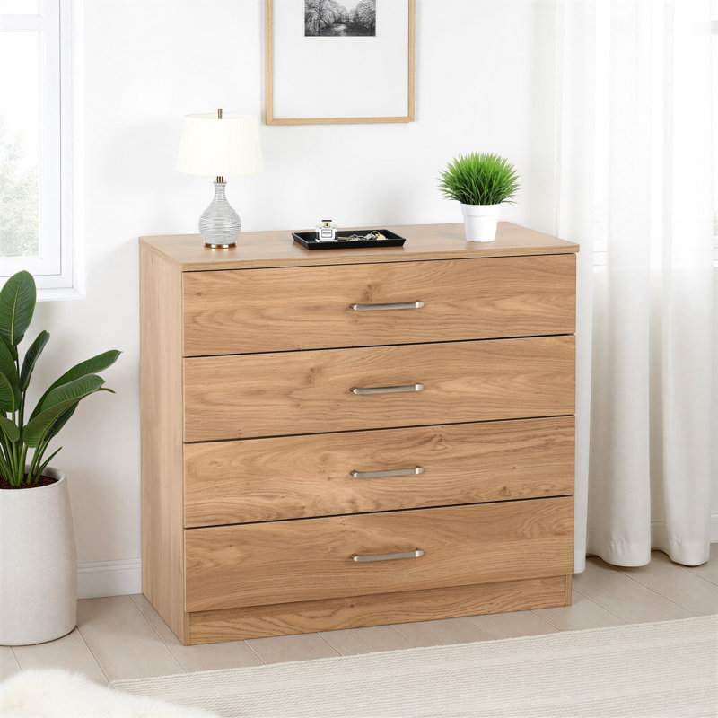 Sumrah 75cm W 4 - Drawer Chest of Drawers, Brown