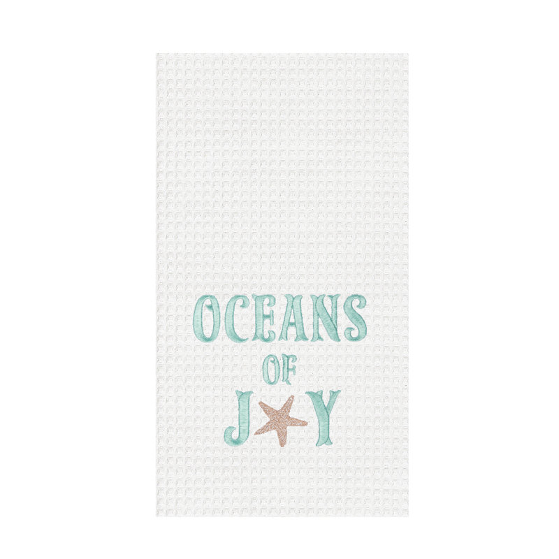 Serviette de Noël brodée Oceans of Joy