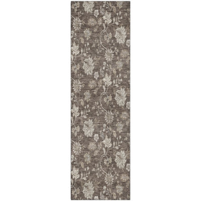 Premium Machine Washable Prisco Chocolate Rug
