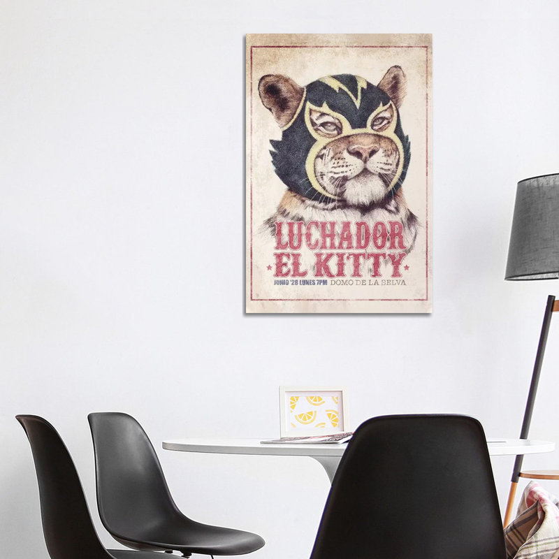 El Kitty by Mike Koubou - Wrapped Canvas Print, 101.6 cm H x 66.04 cm W x 3.175 cm D