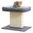 Catry 2-in-1 Mellow Cat Perch with Large Soft Bed and Sisal Scratching Post, Minimalist Design, Grey