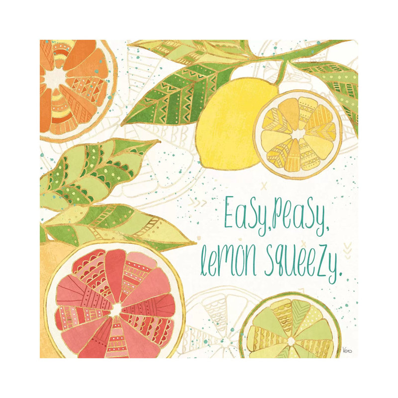 Citrus Splash III 1 Piece Wrapped Canvas Wall Art, 45.72cm H x 45.72cm W x 1.91cm D