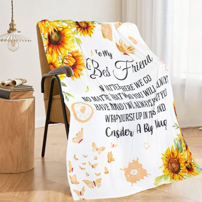 Best Friend Birthday Gifts for Women, Best Friends Blanket, Bestie Gifts for Women, Friendship Gift for Best Friend Woman, To My Friends Gift for BFFs, Soul Sister, Warm Cozy Throw Blanket 30"X 40"