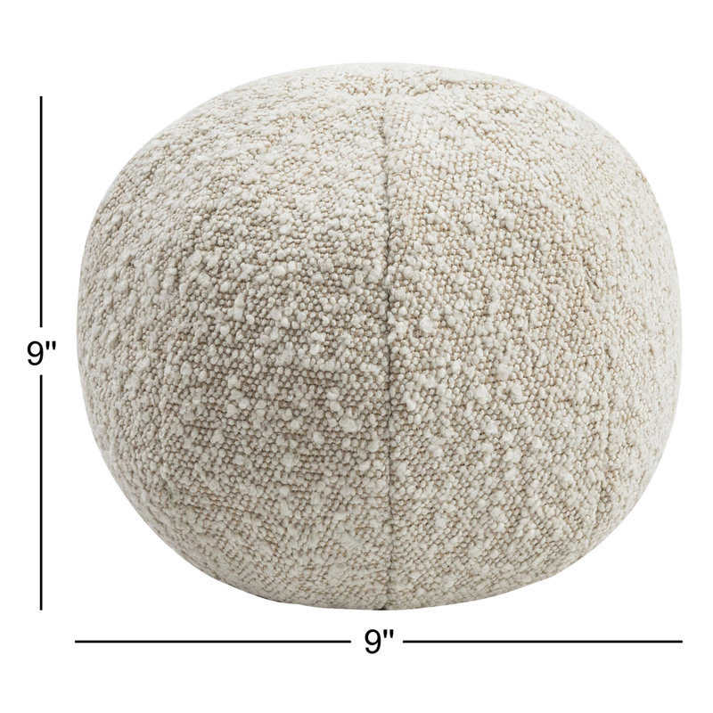 Housse de coussin rond TOV Décor, 9 po x 9 po
