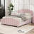Velvet Upholstered Platform Bed-1188819312-1188819313