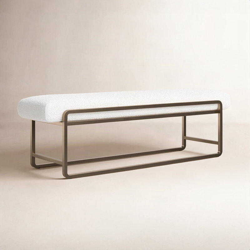 Arlen Boucle Upholstered Bench
