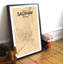 Saginaw City Map - No Frame Print-1150344006