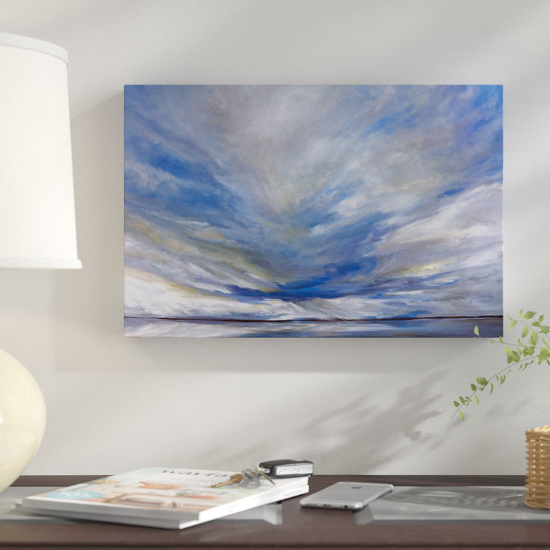 « south bay storm », impression sur toile, H 40 po x l 60 po x P 1,5 po, Toile tendue, Pas de tapis