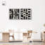 Noir Patterns Set Canvas Print Modern Wall Art Set by Art Remedy, Black Frame, 12 x 12-606684498-606684504