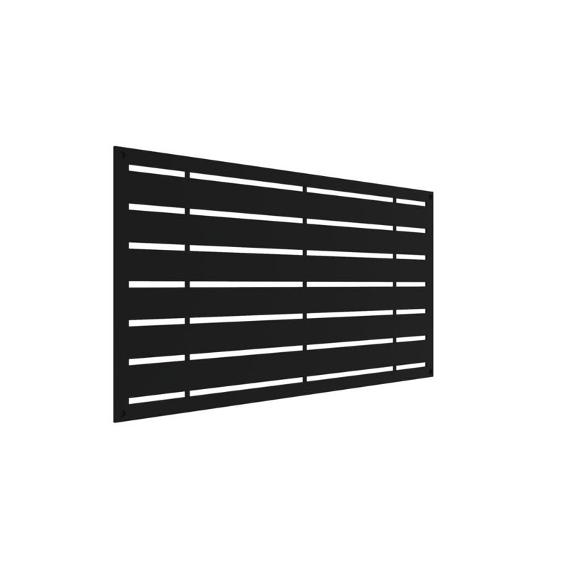 Black Polymer Decorative Screen Panel, 2 ft x 4 ft