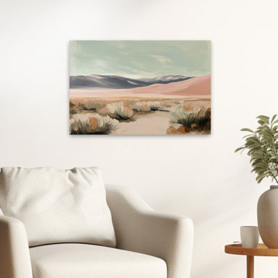 Dunes du désert - paysage désertique contemporain aux couleurs pastel