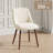 Modern Channel Tufted Upholstered Dining Chairs with Solid Wood Legs-876970623