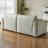 White Genuine Leather Modular Sofa cushion couch