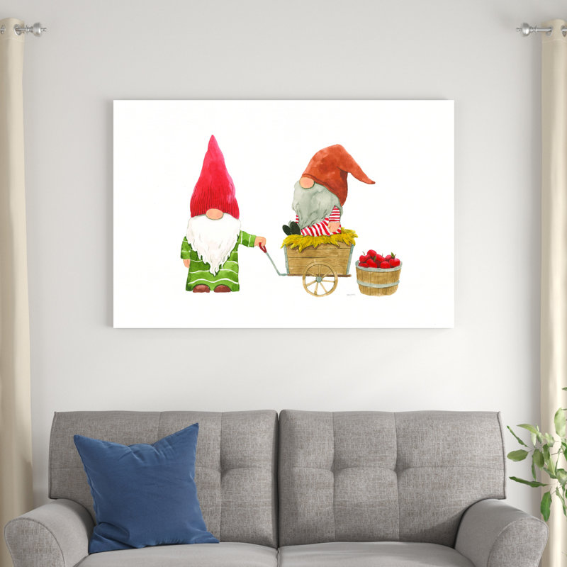 Récolte des gnomes III, H 48 po x l 32 po x P 1,25 po