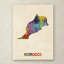 « maroc aquarelle map », reproduction d’impression sur toile-561891106