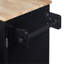 Îlot de cuisine roulant avec rangement, chariot de cuisine avec plateau en bois d'hévéa, 3 tiroirs, 2 tablettes coulissantes et support de rangement interne, îlot de cuisine sur roulettes avec support à épices et support à tour-1478549798