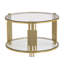 Table basse moderne, table basse cylindrique en métal, table centrale-1841759545