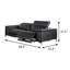 Canapé électrique contemporain 88,4 po l