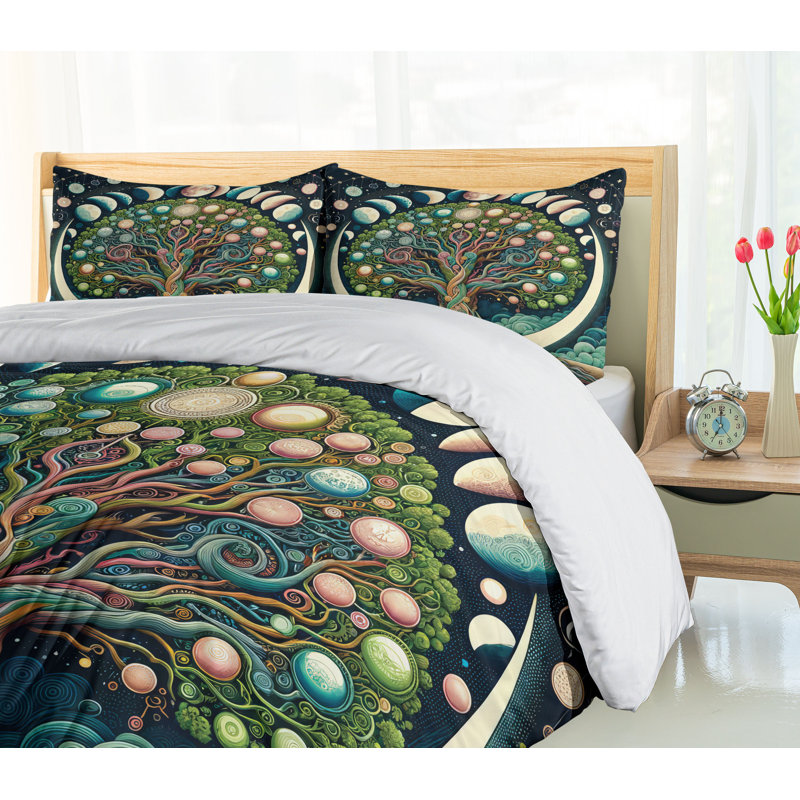 Green Duvet Cover, Queen Duvet Cover + 2 Standard Shams