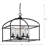 4 - Light Outdoor Chandelier