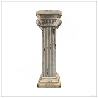 Colonne romaine piédestal de 38,18 po de hauteur avec colonne romaine et colonne grecque en oxyde de magnésium