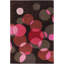 Osteen Authentic Hand-Tufted Handmade Brown, Beige & Blue Modern Overlapping Geometric Circles Wool Area Rug-123710504-19939889