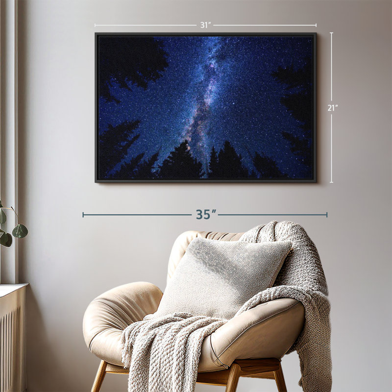 Impression sur toile Woodlands Milky Way, H 21 po x l 31 po