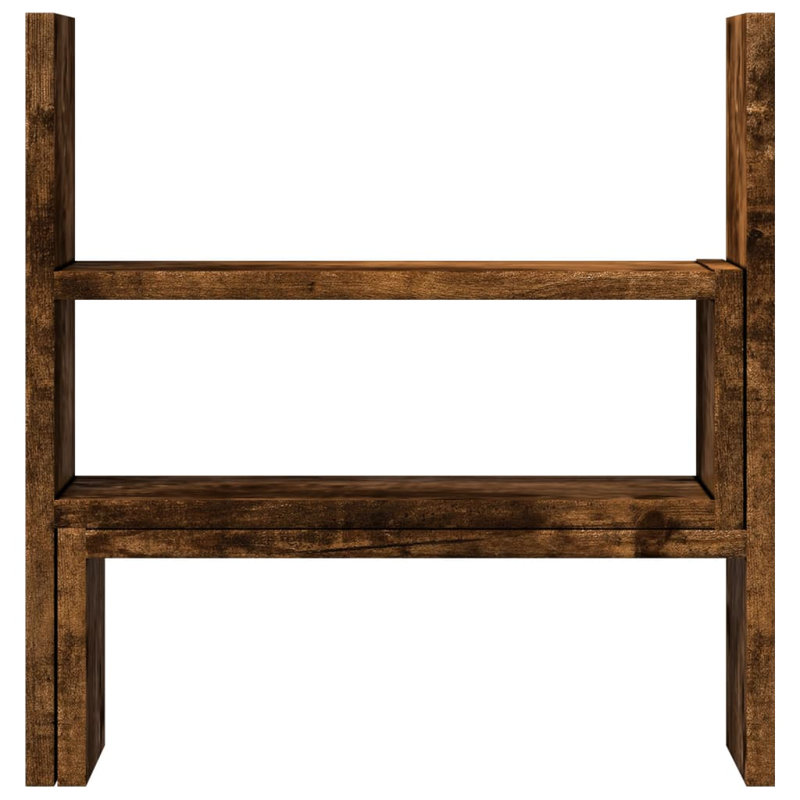 Shantee Manufactured Wood Desk Organiser, Smoked Oak