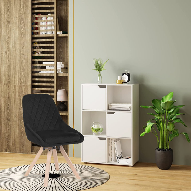 Almenia Upholstered Dining Chair, Black