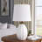 23.5" Modern Ceramic Table Lamp with Eye-Caring Soft Lighting and Easy Assembly for Living Room Bedroom and Study