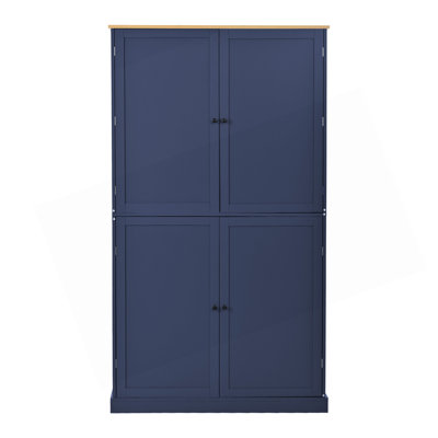Spacieux garde-manger autoportant avec 2 tiroirs, 2 tablettes réglables et 8 tablettes de porte pour un rangement et une organisation améliorés